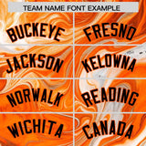 Custom Multi Color Split Fashion Fluid Pattern Authentic Baseball Jersey