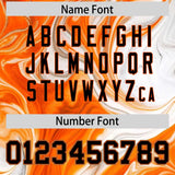 Custom Black Split Fashion Fluid Pattern Authentic Baseball Jersey