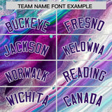 Custom Multi Color Split Fashion Fluid Pattern Authentic Baseball Jersey