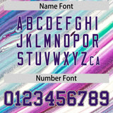 Custom White Split Fashion Fluid Pattern Authentic Baseball Jersey