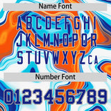 Custom White Split Fashion Fluid Pattern Authentic Baseball Jersey