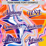 Custom Gold Split Fashion Fluid Pattern Authentic Baseball Jersey