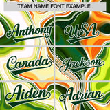 Custom Multi Color Split Fashion Fluid Pattern Authentic Baseball Jersey