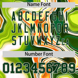 Custom Multi Color Split Fashion Fluid Pattern Authentic Baseball Jersey