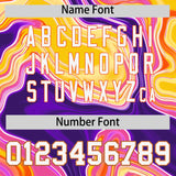 Custom Multi Color Split Fashion Fluid Pattern Authentic Baseball Jersey