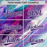 Custom Multi Color Split Fashion Fluid Pattern Authentic Baseball Jersey