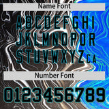 Custom Multi Color Split Fashion Fluid Pattern Authentic Baseball Jersey