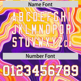 Custom Multi Color Split Fashion Fluid Pattern Authentic Baseball Jersey