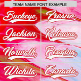 Custom Multi Color Split Fashion Fluid Pattern Authentic Baseball Jersey