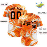 Custom Multi Color Split Fashion Fluid Pattern Authentic Baseball Jersey