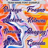 Custom Gold Split Fashion Fluid Pattern Authentic Baseball Jersey