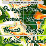 Custom Multi Color Split Fashion Fluid Pattern Authentic Baseball Jersey