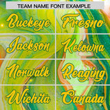 Custom Multi Color Split Fashion Fluid Pattern Authentic Baseball Jersey