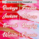 Custom Multi Color Split Fashion Fluid Pattern Authentic Baseball Jersey