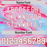 Custom Multi Color Split Fashion Fluid Pattern Authentic Baseball Jersey