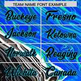 Custom Multi Color Split Fashion Fluid Pattern Authentic Baseball Jersey