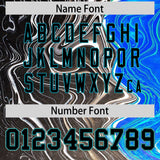 Custom Multi Color Split Fashion Fluid Pattern Authentic Baseball Jersey