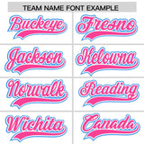Custom White Powder Blue Personalized Color Block Authentic Baseball Jersey