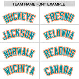 Custom White Orange Personalized Color Block Authentic Baseball Jersey