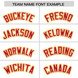 Custom White Yellow Personalized Color Block Authentic Baseball Jersey