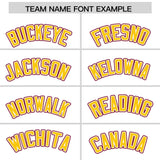 Custom White Crimson Personalized Color Block Authentic Baseball Jersey