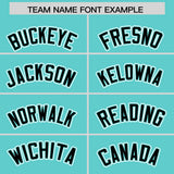 Custom Bright Green Black Personalized Color Block Authentic Baseball Jersey