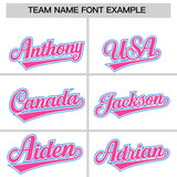 Custom White Powder Blue Personalized Color Block Authentic Baseball Jersey
