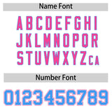 Custom White Pink Personalized Color Block Authentic Baseball Jersey