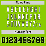 Custom Neon Green Black Personalized Color Block Authentic Baseball Jersey