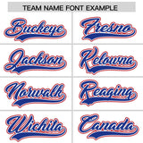 Custom White Red Personalized Color Block Authentic Baseball Jersey