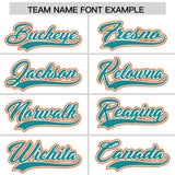 Custom White Orange Personalized Color Block Authentic Baseball Jersey