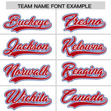 Custom White Royal Personalized Color Block Authentic Baseball Jersey