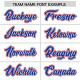 Custom White Red Personalized Color Block Authentic Baseball Jersey