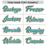Custom White Orange Personalized Color Block Authentic Baseball Jersey