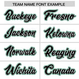 Custom White Kelly Green Personalized Color Block Authentic Baseball Jersey
