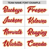 Custom White Yellow Personalized Color Block Authentic Baseball Jersey