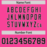 Custom Pink White Lapel Gradient Fashion Authentic Baseball Jersey