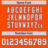 Custom Orange Royal Lapel Gradient Fashion Authentic Baseball Jersey