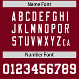 Custom Crimson Gold Lapel Gradient Fashion Authentic Baseball Jersey