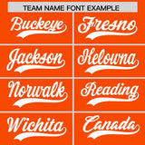 Custom Orange Gold Lapel Gradient Fashion Authentic Baseball Jersey