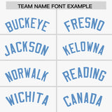 Custom White Navy Lapel Gradient Fashion Authentic Baseball Jersey