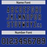 Custom Royal White Lapel Gradient Fashion Authentic Baseball Jersey