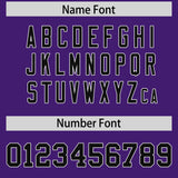 Custom Purple White Lapel Gradient Fashion Authentic Baseball Jersey