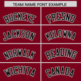 Custom Crimson White Lapel Gradient Fashion Authentic Baseball Jersey