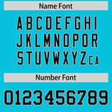 Custom Sky Blue White Lapel Gradient Fashion Authentic Baseball Jersey