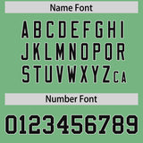 Custom Green White Lapel Gradient Fashion Authentic Baseball Jersey