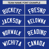Custom Royal Red Lapel Gradient Fashion Authentic Baseball Jersey