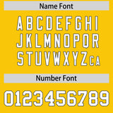 Custom Gold Navy Lapel Gradient Fashion Authentic Baseball Jersey