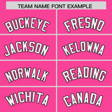 Custom Pink Black Lapel Gradient Fashion Authentic Baseball Jersey