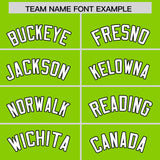 Custom Neon Green Black Lapel Gradient Fashion Authentic Baseball Jersey